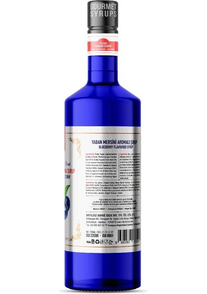 Yaban Mersini (Blueberry) Aromalı Şurup 700 ml - P