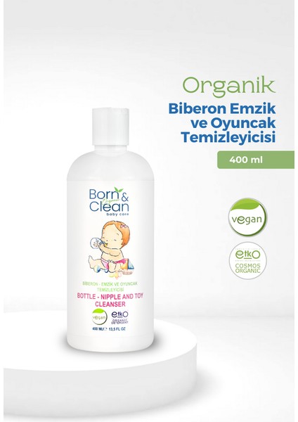 Born & Clean Biberon, Emzik ve Oyuncak Temizleyicisi - 400ML