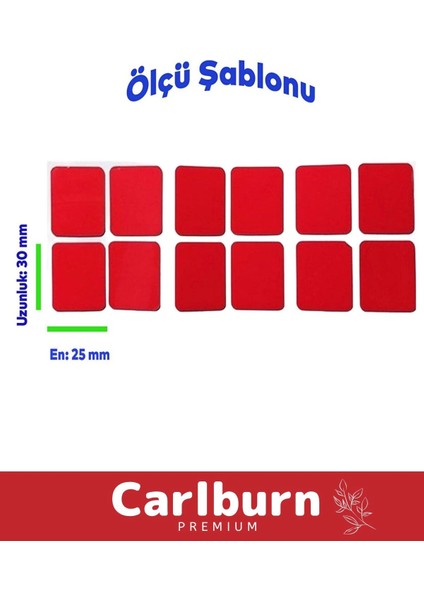 Özel Üretim Ekstra Güçlü Pe Köpük Esaslı Çift Taraflı Hazır Kesilmiş 25X30MM Asma Bant 36 Adet