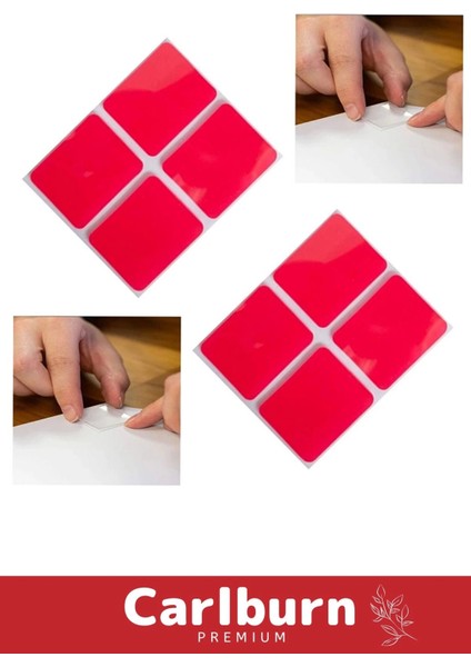 Özel Üretim Ekstra Güçlü Pe Köpük Esaslı Çift Taraflı Hazır Kesilmiş 25X30MM Asma Bant 36 Adet