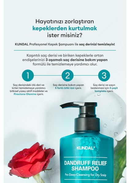 Arındırıcı Bakım Şampuanı KUNDAL Dandruff Shampoo (White Musk) fiyatları