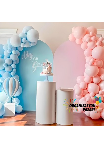 Balon Seti Makaron Pembe-Makaron Mavi 60 Lı Balon Zinciri Seti fırsatları