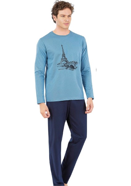 6064 Erkek Uzun Kollu Pijama Takımı