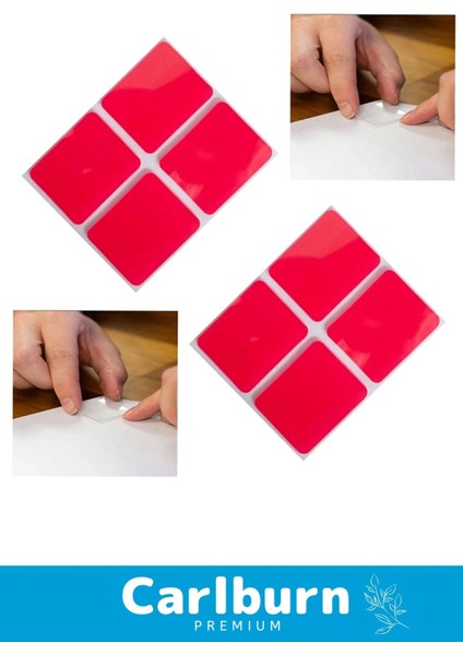 Özel Seri Ekstra Güçlü Pe Köpük Esaslı Çift Taraflı Hazır Kesilmiş 25X30MM Asma Bant 12 Adet modelleri