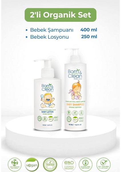 Born & Clean 2'li Set (Şampuan + Losyon)