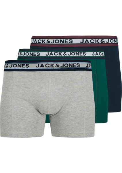 Jack Jones Erkek 3 Lü Ambalajlı Pamuklu Boxer 12270759