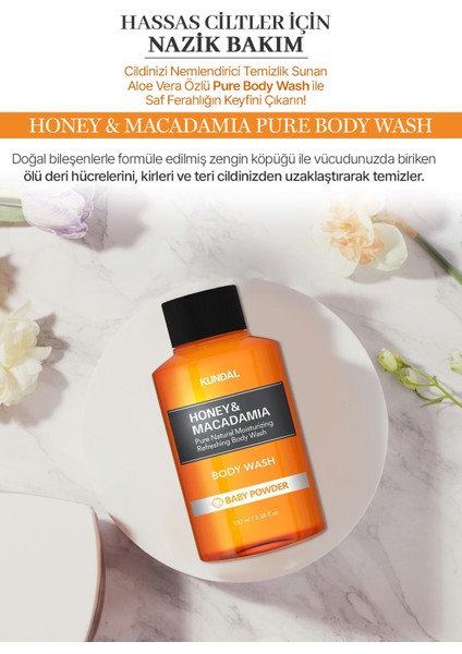 Ph Dengeleyici ve Arındırıcı Vücut Yıkama Jeli KUNDAL Honey & Macadamia Pure Body Wash (Baby Powder) fiyatları