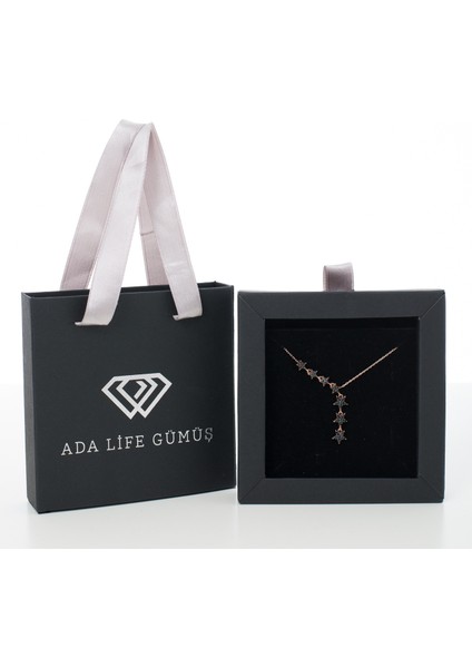 925 Ayar Gümüş Oniks Taşlı Kayan Yıldız Kolye modelleri