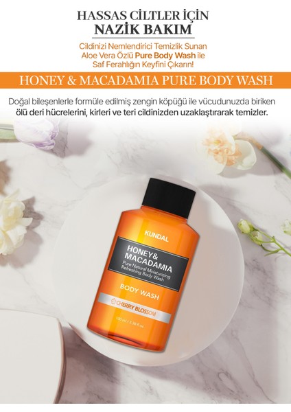 Ph Dengeleyici ve Arındırıcı Vücut Yıkama Jeli KUNDAL Honey&Macadamia Pure Body Wash(Cherry Blossom) fiyatları