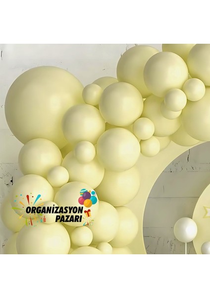 Balon Seti Makaron Sarı 100 Lü Balon Zinciri Seti fırsatları