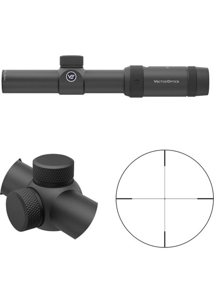 Scoc-28 // Vector Optics Forester Jr 1-4X24 Sfp Tüfek Dürbünü