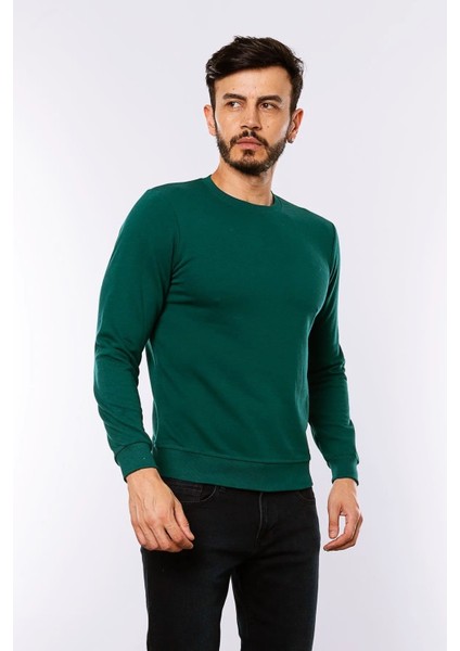 Caz 5610 Bisiklet Yaka 3 Iplik Şardonsuz Erkek Basic Sweat fiyatları