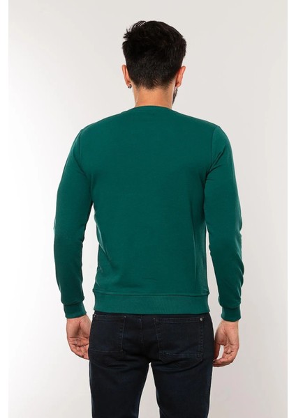 Caz 5610 Bisiklet Yaka 3 Iplik Şardonsuz Erkek Basic Sweat fırsatları