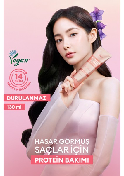 Yoğun Onarıcı Durulanmayan Bakım Kremi KUNDAL Protein Bonding No Wash Treatment 130ml Leather Iris