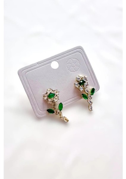 Papatya Taşlı Küpe 2 Cm.