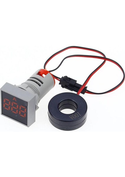 22mm 0-100A Ampermetre-kırmızı
