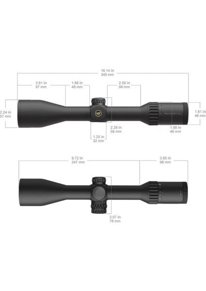 Continental X8 2-16X50 Ed Sfp Tüfek Dürbünü Scom-45
