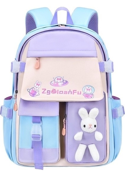 Ilkokul Öğrencileri Prenses Okul Çantası Su Geçirmez Sevimli Karikatür Moda Renkli Çocuk Okul Çantası Kız (Yurt Dışından)