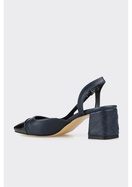 Lacivert Kadın Topuklu Ayakkabı modelleri