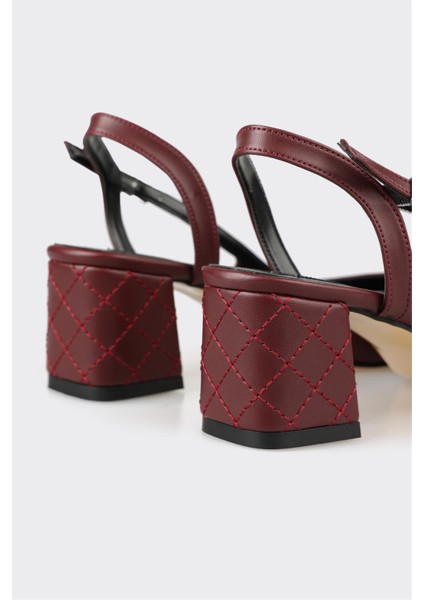 Bordo Kadın Topuklu Ayakkabı fırsatları