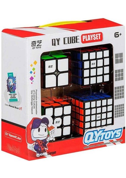 2901 Speed Cube 4'lü Aile Paketi -Başeltoys