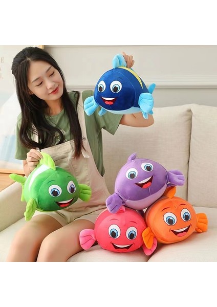 55 cm Sevimli Palyaço Balık Bebek Karikatür Tropikal Balık Peluş Oyuncak (Yurt Dışından) fiyatları
