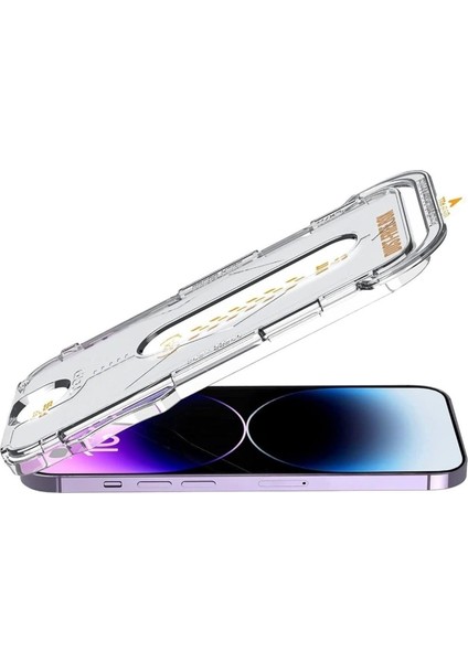 iPhone 16 Pro Max Tam Uyumlu Cam Ekran Koruyucu Kolay Kurulum