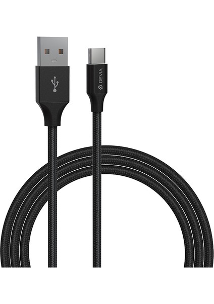 Devıa Gracious Serisi EC308 2m Veri Kablosu Usb-A - Type-C 2.1A Telefon Şarj Kablosu (Yurt Dışından)