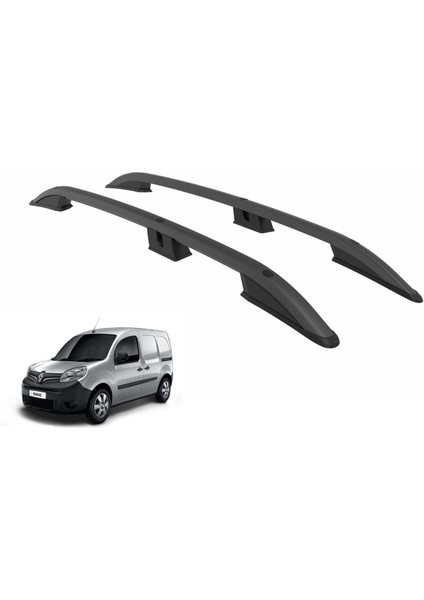 Renault kango 2 maxi tavan çıtası port bagaj taşıyıcı siyah 2008+