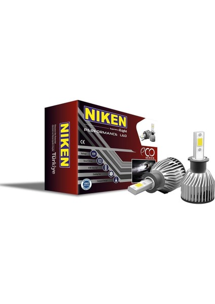H3 led xenon far ampulü seti niken eco 8000lm
