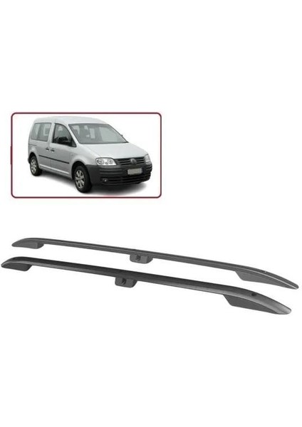 Vw caddy tavan çıtası port bagaj taşıyıcı siyah 2004 / 2021