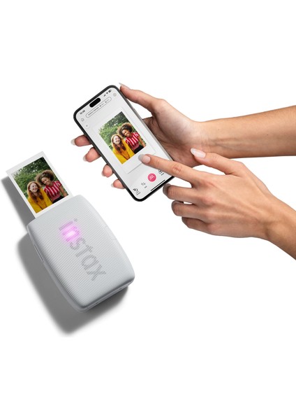 Instax Mini Link 3 Beyaz Akıllı Telefon Yazıcısı Beyaz Çanta Deri Albüm ve 20'li Mini Film