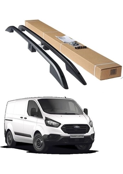 Ford custom tavan çıtası port bagaj taşıyıcı kısa siyah 2012 / 2022