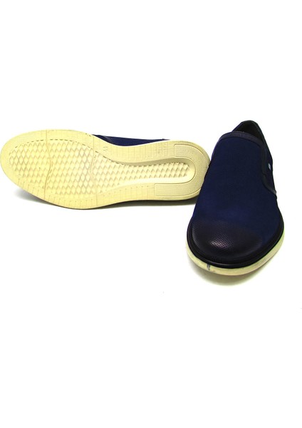 FSC9140 Mavi Erkek Tüm Yüz Iğne Baskılı Eva Taban Klasik Casual Ayakkabı