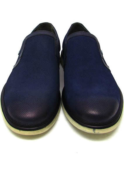 FSC9140 Mavi Erkek Tüm Yüz Iğne Baskılı Eva Taban Klasik Casual Ayakkabı