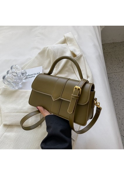 Kadınlar Için High-End Niş Tasarım Koltuk Altı Çantası 2024 Yeni Tek Omuz Crossbody Çanta Çok Yönlü Retro Taşınabilir Küçük Kare Çanta (Yurt Dışından)