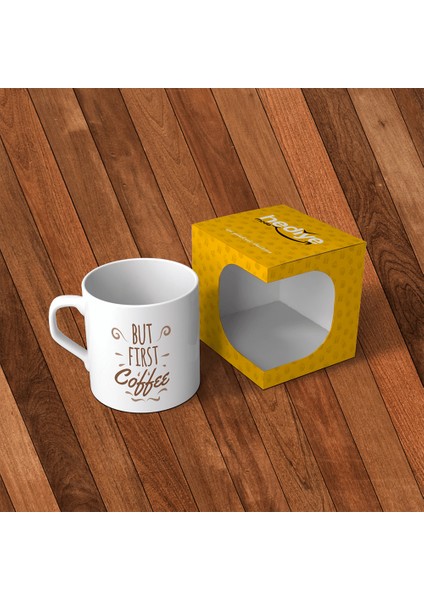 But First Coffee Mottolu Kupa Bardak