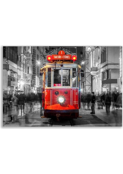 Taksim Istiklal Caddesi Kırmızı Siyah Tablosu - OTMN104