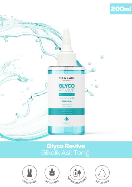 Canlandırıcı Tüm Ciltler İçin Glikolik Asit Tonik 200 Ml