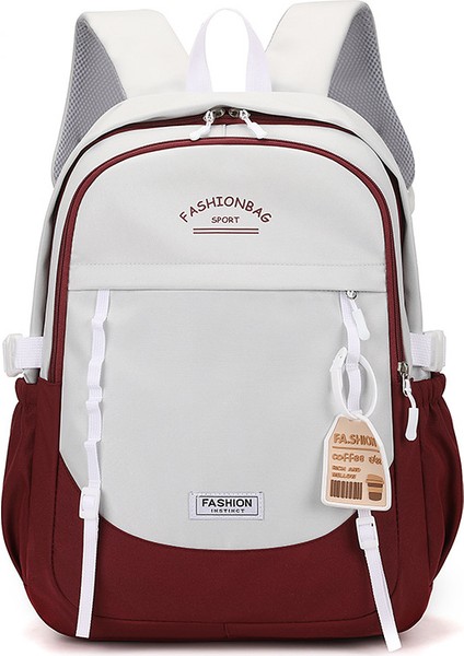 Okul Çantası Ins Kolej Ortaokul Lise Çok Yönlü Kontrast Renkli Sırt Çantası Niş Tasarım Üniversite Öğrencisi Sırt Çantası (Yurt Dışından)