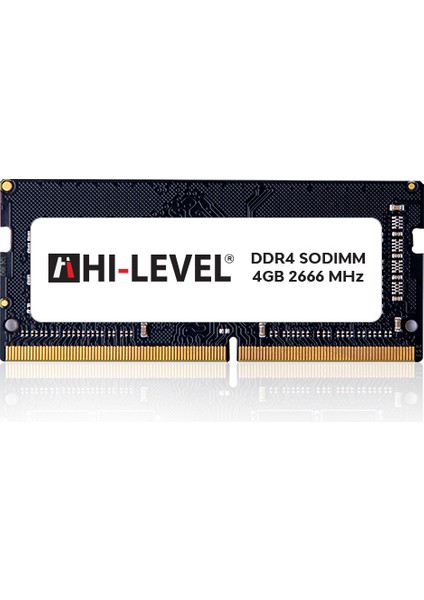 Hı-Level 4gb 2666MHZ Ddr4 1.2V CL19 Sodımm Notebook Ram HLV-SOPC21300D4/4G
