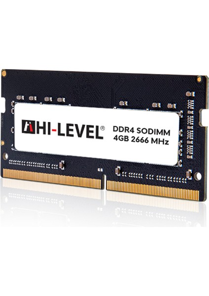 Hı-Level 4gb 2666MHZ Ddr4 1.2V CL19 Sodımm Notebook Ram HLV-SOPC21300D4/4G