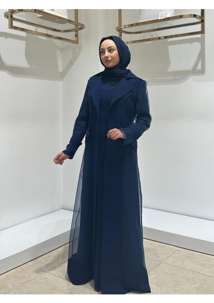 Abaya 24Y140 Lacivert