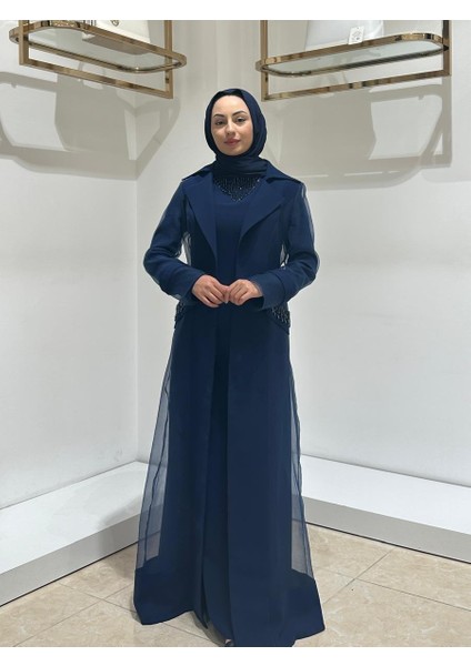 Abaya 24Y140 Lacivert