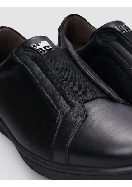%100 Hakiki Deri Siyah Lastikli Erkek Ayakkabı indirimleri