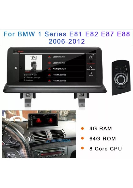 Bmw E87 E81 E82 E88 Uyumlu Multimedya Navigasyon USB Kamera Androıd modelleri