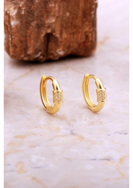 16 mm Tasarım Altın Kaplama Gümüş Halka Küpe 7040 fiyatları