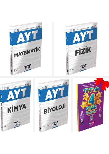 Ayt-Töf Matematik-Fizik-Kimya-Biyoloji Set. Tyt'nin 4 Star Deneme