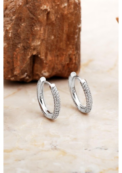 19 mm Tamtur Taşlı Rodyumlu Gümüş Halka Küpe 7014 fiyatları