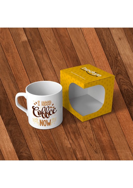 I Need Coffee Now Mottolu Kupa Bardak